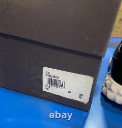 VALENTINO GARAVANI SNEAKER black Leather Sneakers TNA28YO size 39 1/2 withbox