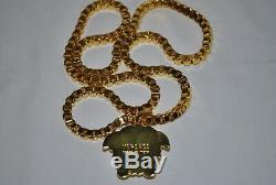 VERSACE Chain Necklace very Rare Gold Plated, Limited Edition on best price