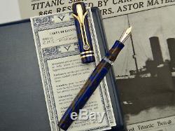 VISCONTI RMS Titanic Limited Edition Fountain Pen #1142/1912 M Nib 18k 750