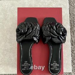 Valentino Atelier 03 Rose Edition Leather Sandal Women's Black 38