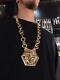 Versace Limited Edition Huge Gold Plated Medusa Chain Necklace Box Perfect Gift