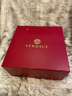 Versace Special Limited Chinese New Year Gold and Black Calf Leather Tote