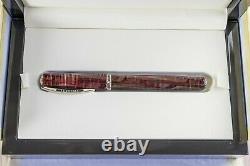 Visconti Cosmopolitan Red Celluloid with Silver Trim #1/38 Limited Edition