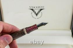 Visconti Cosmopolitan Red Celluloid with Silver Trim #1/38 Limited Edition