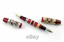 Visconti Jung Alchemy HRH Limited Edition White/Yellow Gold Fountain Pen
