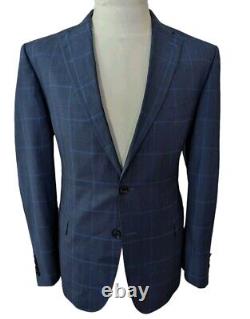 Vitale Barberis Canonico PINNACLE Limited Edition Fabric Mens 48R Blue Blazer