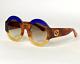 Women Sunglasses Gucci Round Acetate Special Edition 51-145.mm Italy New