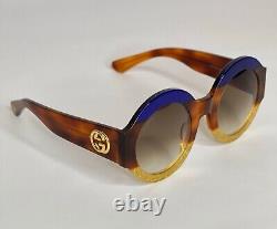 WOMEN SUNGLASSES GUCCI ROUND Acetate SPECIAL EDITION 51-145.mm ITALY NEW
