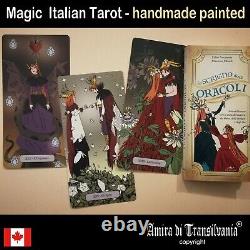 Witch tarot card cards deck guide book wicca oracle rare vintage italian arcana