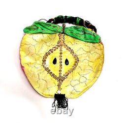 Women accessories handbags shoulder bag handle rhinestones sequins apple griff 1
