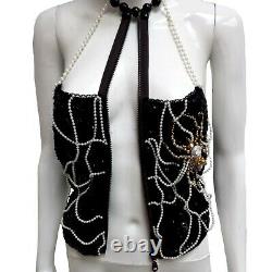 Women clothing top summer elegant luxury fashion original embroidered spider web