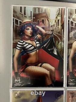 Zenescope Grimm Fairy Tale 2021 World Tour Russia Italy Cover Z Lot of 4