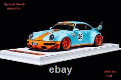 1/18 Modèle Vip Porsche 964 Rwb Gulf Racing Version #26 Ltd 99 Pcs