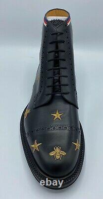 1 500 $ Gucci Black Ankle Bottes Edition Limitée Taille Us 11,5 Fabriqué En Italie