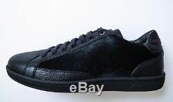 $ 1075 Brioni Limited Edition Poney Cheveux Garniture Sneakers Chaussures 10 Us 43 Euro 9 Uk