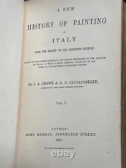 1864 Une Nouvelle Histoire De La Peinture En Italie Fine Leather Reliures Première Édition