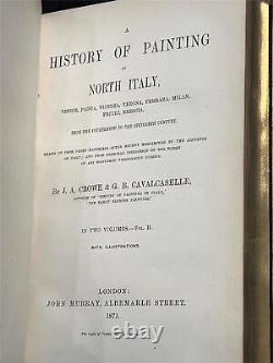 1864 Une Nouvelle Histoire De La Peinture En Italie Fine Leather Reliures Première Édition