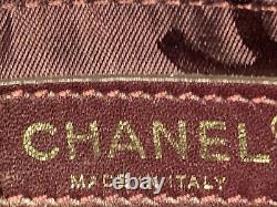 4500 $ Chanel Authentique Nwot Fabriqué En Italie? Sac À Mailles En Cuir Brun Fs