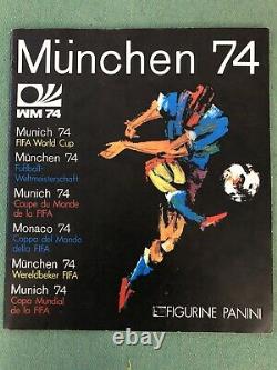 Album Panini W C Munchen 74 Vuoto, Molto Buono Vidé Bon État Ita Edition