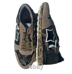 Atlantic Stars Sneaker Shoes Army Camo Made In Italy 42 Us9 Rare Limited Edition