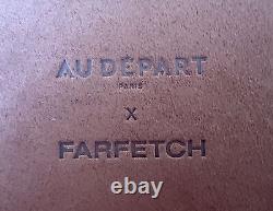 Au Départ X Farfetch Édition Limitée Collaboration Boîte à Bijoux en Cuir Gaufré