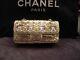 Auth Chanel Limited Edition Metallic Gold / Argent Cc Logo Sac L 11,0 X H 5,5