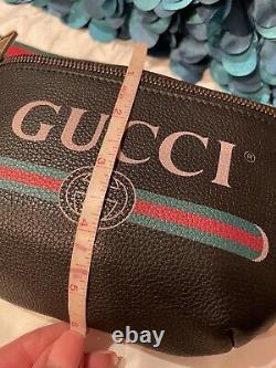 Auth Gucci Gucci Logo Imprimer Sac De Ceinture En Cuir, Messenger, Taille Du Sac D'épaule 90