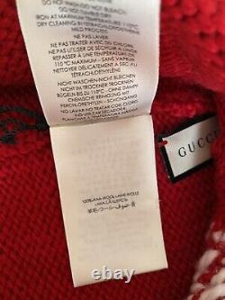 Authentic Gucci Gg Logo Red M/58 22cm 100% Laine Beanie Limited Edition T.n.-o.