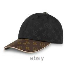 Authentique New Hat Cap Limited Edition Black Brown Monogram Size Medm, Réglable