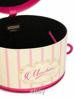 Aw20 Moschino Couture J. Scott Leather Pink Cake Box Round Bag Marie Antoinette