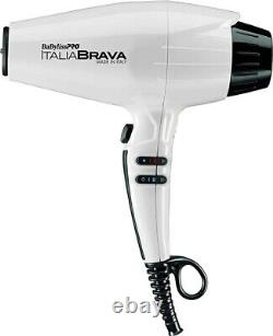 BaBylissPRO Italia BRAVA Édition Limitée 2000 Watts Sèche-Cheveux Blanc