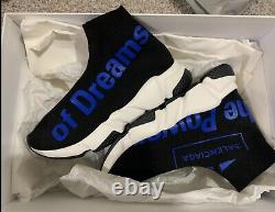 Bnib Balenciaga Black Speed Trainers Sneakers Chaussures Taille 6us Edition Limitée