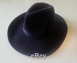 Borsalino Fedora Marque New Black Hat Jhonny Profond Gold Label 56 Limited Edition