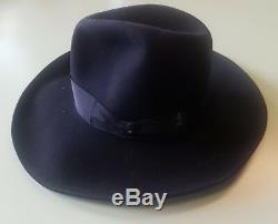 Borsalino Fedora Marque New Black Hat Jhonny Profond Gold Label 56 Limited Edition