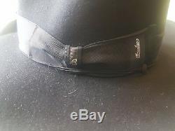 Borsalino Fedora Marque New Black Hat Jhonny Profond Gold Label 56 Limited Edition