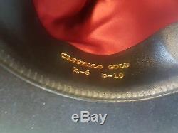 Borsalino Fedora Marque New Black Hat Jhonny Profond Gold Label 56 Limited Edition