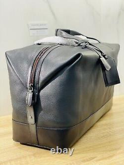 Borsone 48h In Pelle Santoni Nero Luxury Travel Bag Santoni Men Black Edition