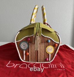 Braccialini Belle Pièce D'art En Cuir Gingerbread House Bag T.n.-o.