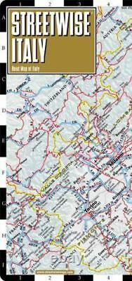 Carte de l'Italie astucieuse de rue Carte routière laminée pliable de l'Italie Format de poche