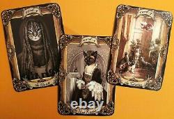 Cat Tarot Cartes Cartes De Jeu Fortune Raconter Rare Vintage Oracle Chats Fournit Cadeau