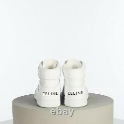 Celine 790$ Z Trainer Ct-01 Sneakers Haut De Gamme En Veau Blanc Optic