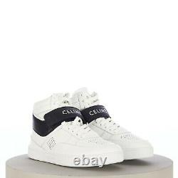 Celine 850$ High Sneaker Ct-03 Avec Égratignure En Veau Blanc/noir Optic