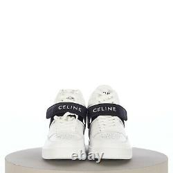 Celine 850$ High Sneaker Ct-03 Avec Égratignure En Veau Blanc/noir Optic