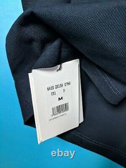 Celine Coton Noir Femmes Polo Chemise Manches Courtes Sz M Rp$950