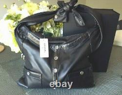 Chanel $4800 2015 Nwt Girl Jacket Bag Limited Edition Black Lambskin Crossbody