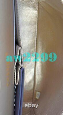 Chanel Matelasse Metallic Edition Limitée Flap Bag Card Box Dust Bag Or Nouveau