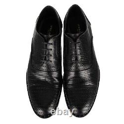 Chaussures Derby en cuir de lézard patchwork DOLCE & GABBANA NAPOLI 44 US 11 12113