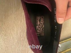 Chaussures Salvatore Ferragamo Men Taille 10.5 Burgundy Limited Edition Brand New