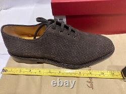 Chaussures pour hommes Ferragamo taille 8M en cuir marron édition limitée HEROS #1 sur 750
