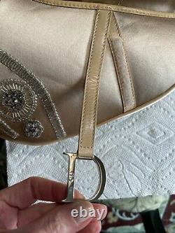 Christian Dior Limited Edition Champagne Satin Jeweled Handbag-$6000 Collectionible